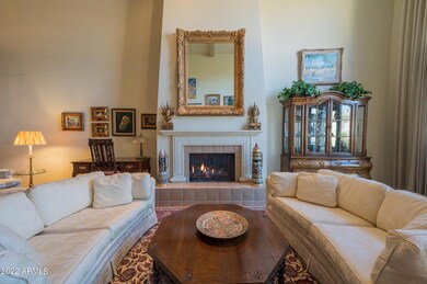 Living room fireplace