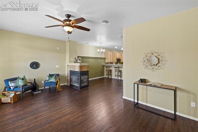 Entry area and living room.