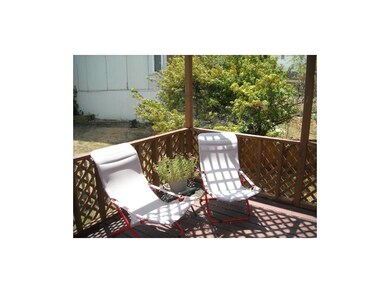 Relax on the covered deck