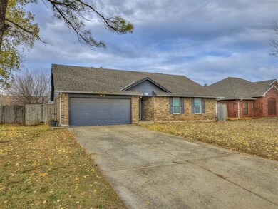 Single story home featuring a garage