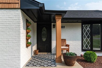 Welcoming front porch/door!