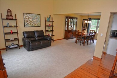 Open to the generous dining room, making this spac