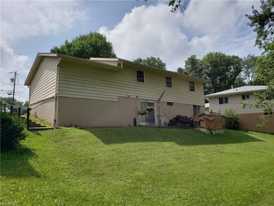 Rear view of property showing the steps to the sec