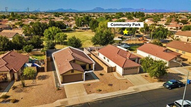 Next to community park