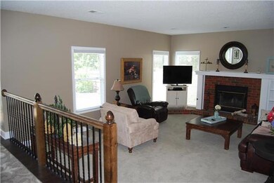 Great room with fireplace.