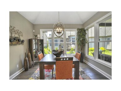 Dining room - vaulted ceiling and 8