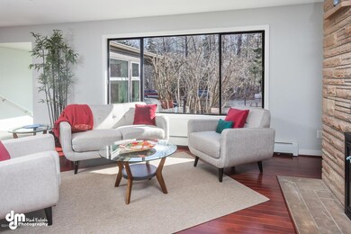 Large windows let in plenty of sun