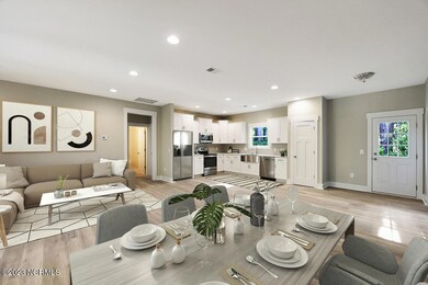 NEW 1 GATE kitchen dining & living area