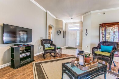 Surround sound speakers in the living room.
