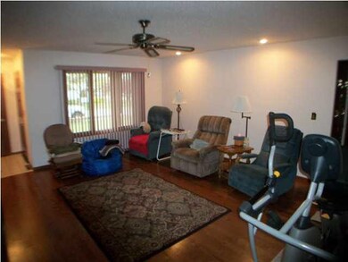 Living Room with hardwood floors