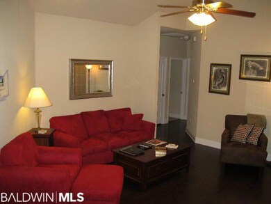 Spacious living room with beautiful hardwood floor