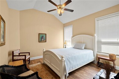 2nd guest bedroom with soaring ceilings