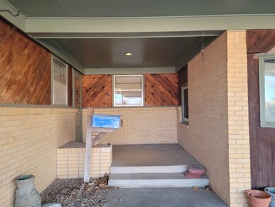 Large covered porch