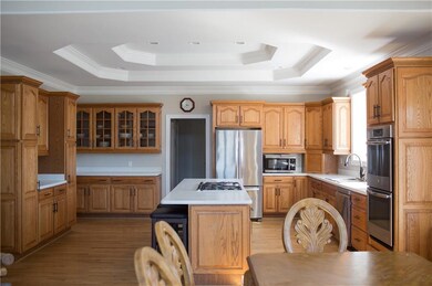 Dining room featuring dark hardwood / wood-style f