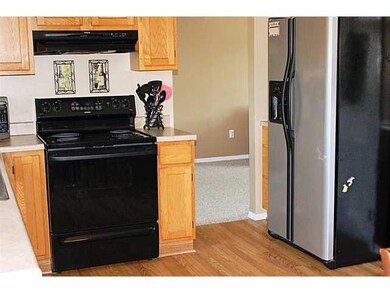 Kitchen. The eat in kitchen leads to the dining an