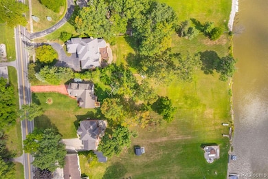 Drone / aerial view of a nearby body of water
