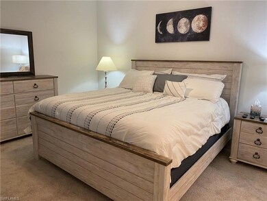 Bedroom with carpet floors