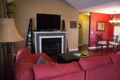 Fireplace with gas logs in Great Room