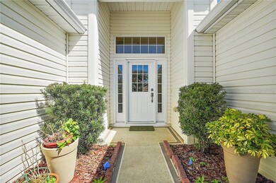 Elegant covered front entrance