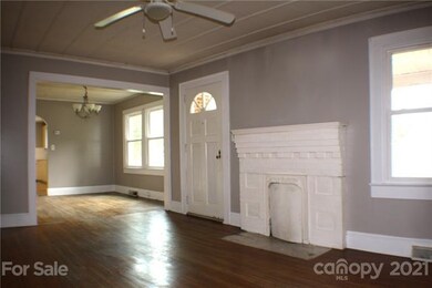 Living room into dining room