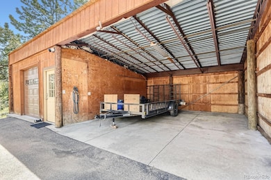 Workshop with attached carport
