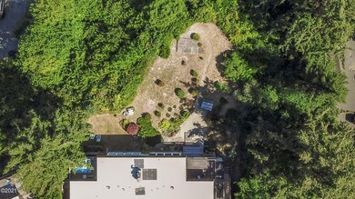 drone shot above the commons