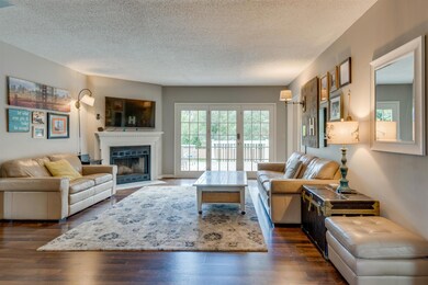 Sun-drenched living room with great views of the backyard 