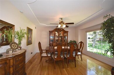 Formal dining room to the right of the foyer.