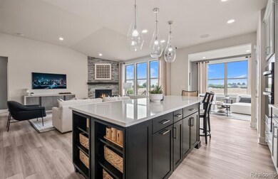 Sprawling Kitchen Island with Seating