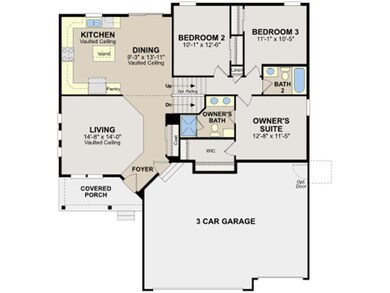 Floorplan of main level and upstairs bedrooms and 