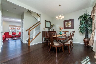 Foyer with dining room