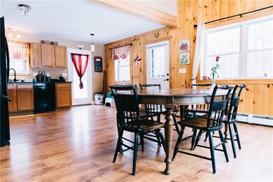 Open concept kitchen and dining
