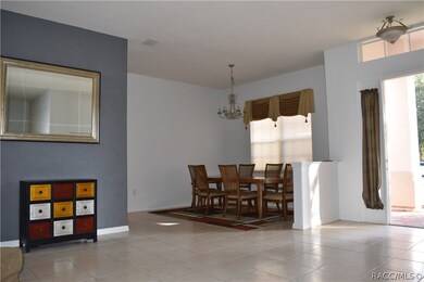 View from formal living room to dining room