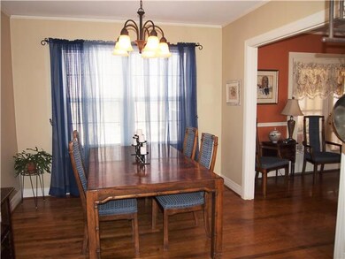 The Dining Room is right off the Living Room and open to the Kitchen. 