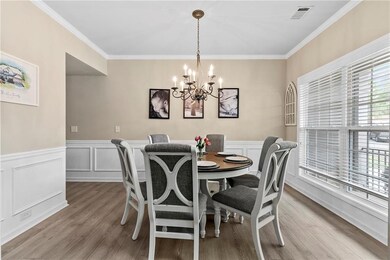 Dining room featuring an inviting chandelier, orna
