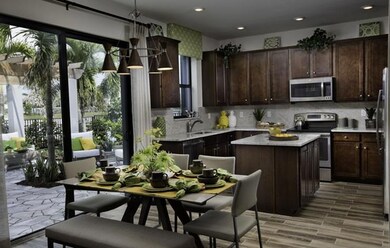 Peninsula Model Living Room Kitchen