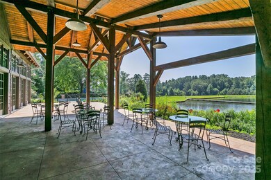 The Lakehouse patio overlooks the lake