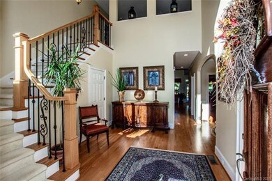 Another view of the wide entry foyer showing the s