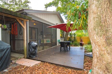 Screened in Patio with 10x15 Wood Deck