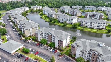 Drone / aerial view of a large body of water