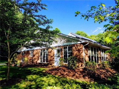 Sun drenched family room exterior