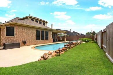 The yard has plenty of decking both covered and uncovered for sunbathing.  And, enough green space for pets and kids, but still easy to maintain, so you can spend your free time in the pool.