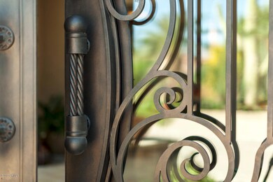 FRONT DOOR IRON DETAIL