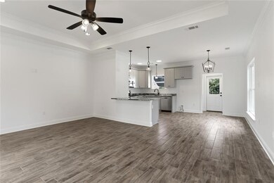 Family Room to Kitchen/Breakfast Area View.