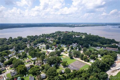 Bird's eye view of a large body of water
