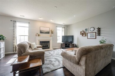 Neutral colors plus the warm flooring make the space calming! 