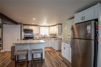 Large closet on left is a pantry