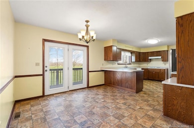Eat in kitchen area.