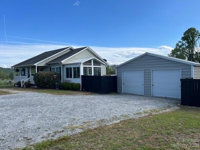 Front view plus garage