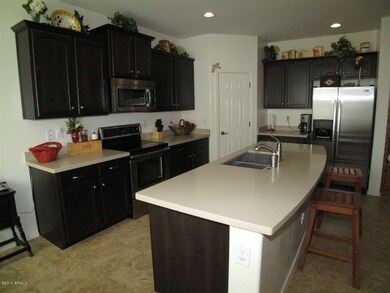 Maple cabinets & Quartz counter-tops